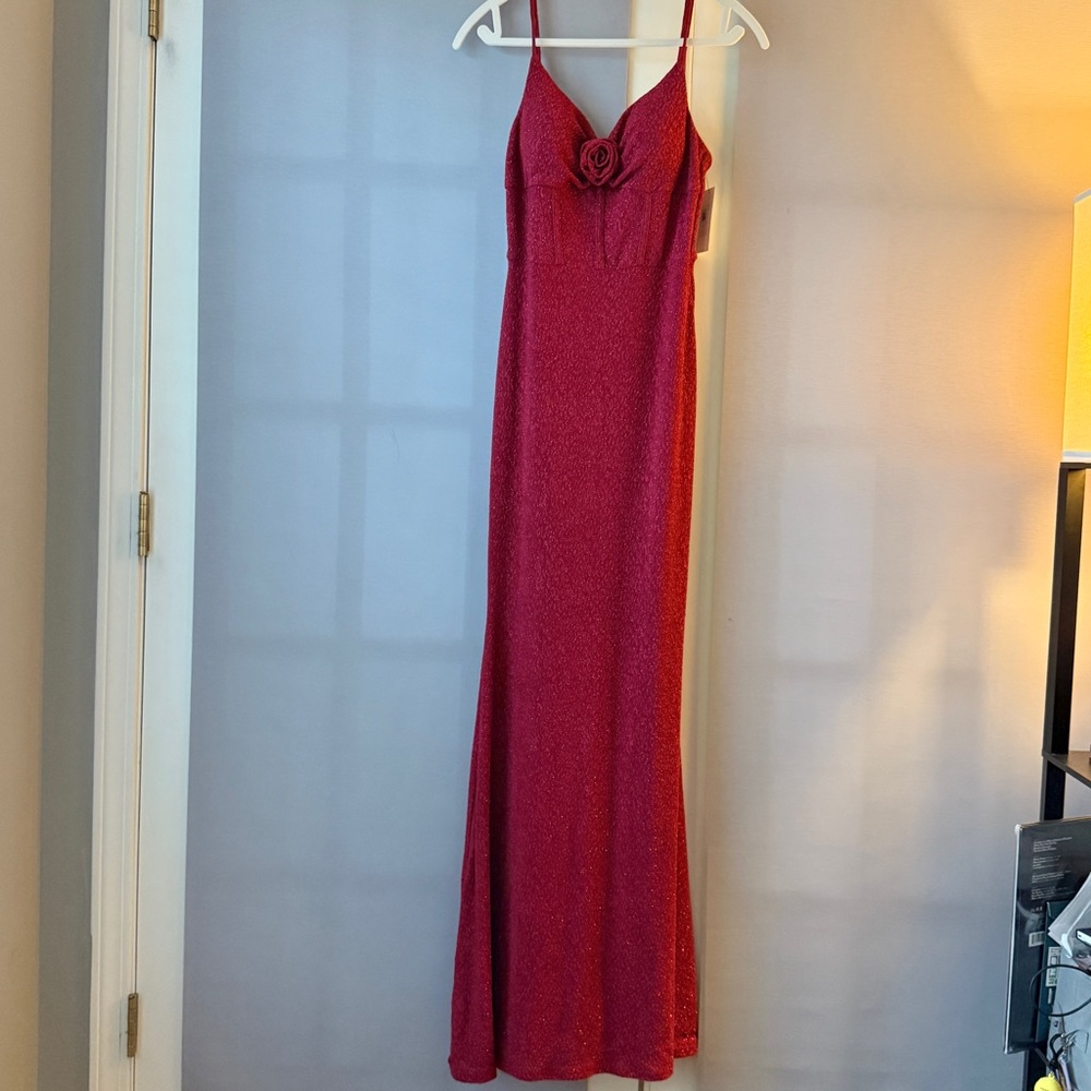 Glam Red Maxi Dress